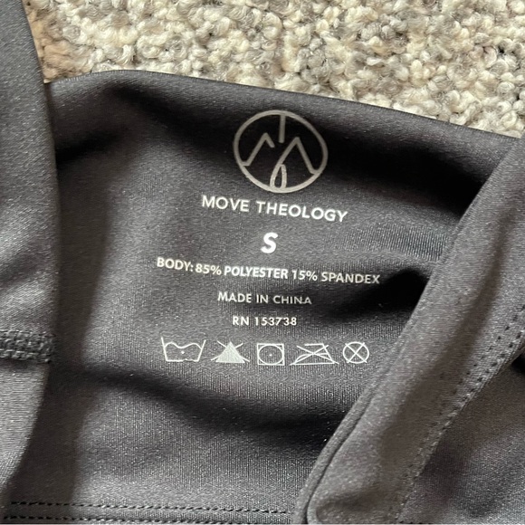 Move Theology New with Tags Spandex Body Suit Size S Ankle Length Jumpsuit - Picture 4 of 4